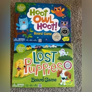 Lost Puppies and Hoot Owl Hoot board game